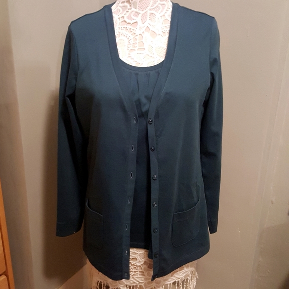 L.L. Bean Sweaters - LL BEAN LS Cardigan Sweater and Tank Top Set